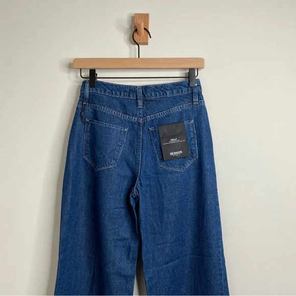 NWOT Hudson Holly Wide Leg High Rise Crop Jeans - Picture 7 of 11